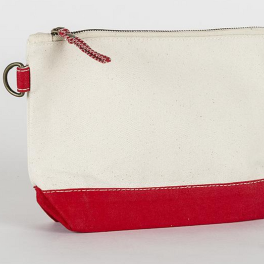 Canvas Accessories Pouch - Red