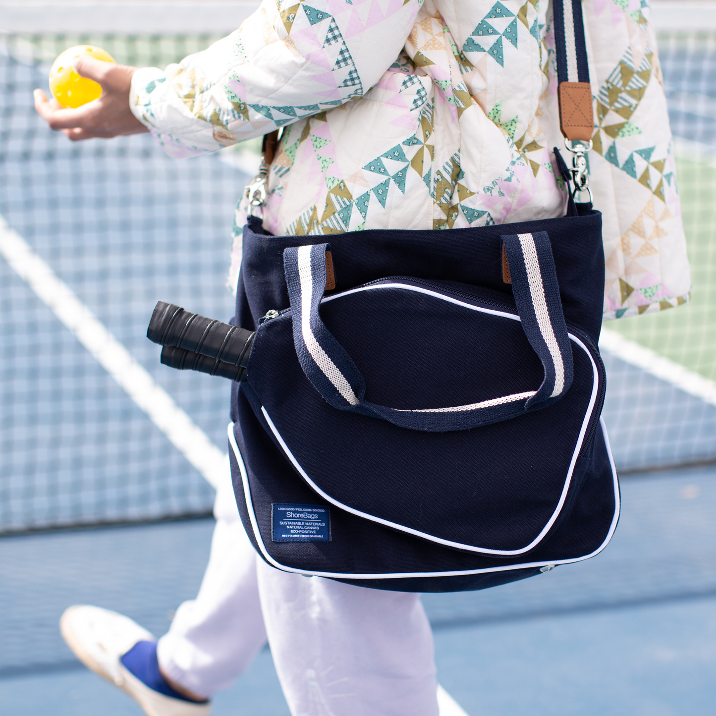 Cotton Canvas Pickleball Bag