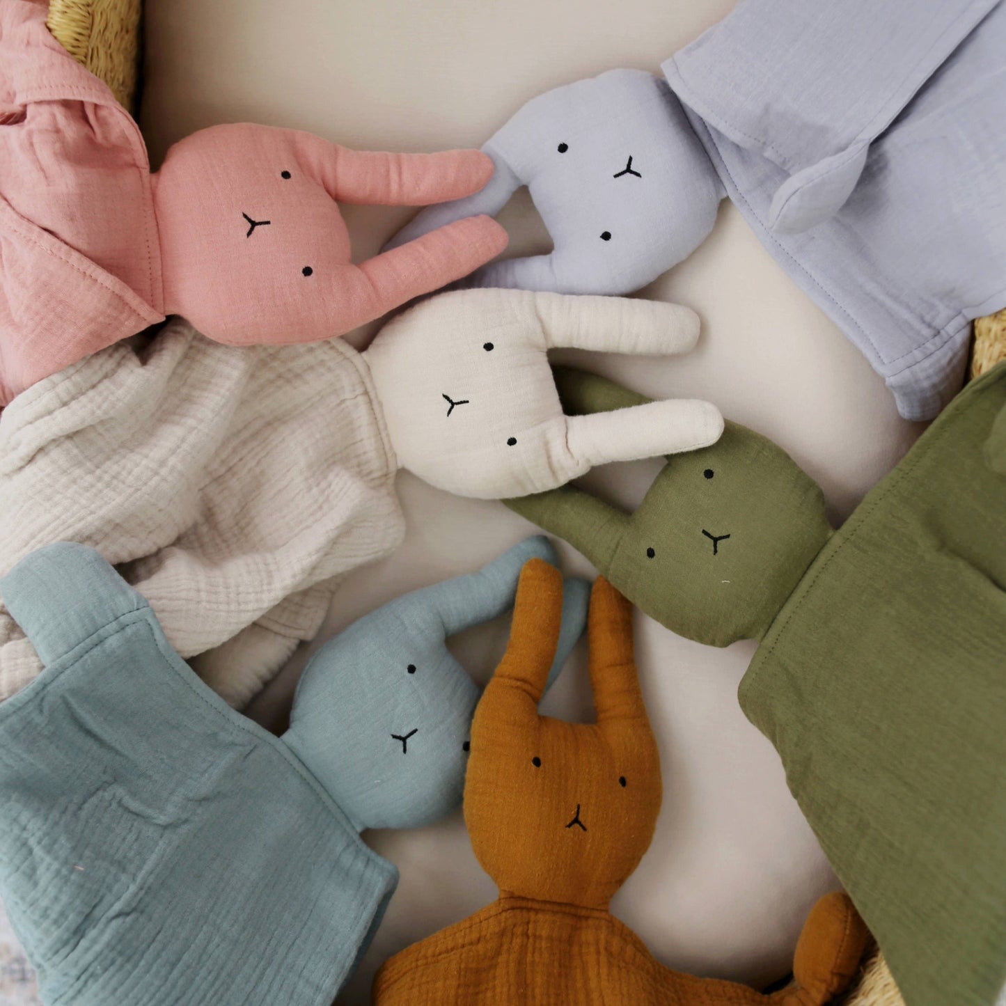 Sage Bunny Lovey Blanket