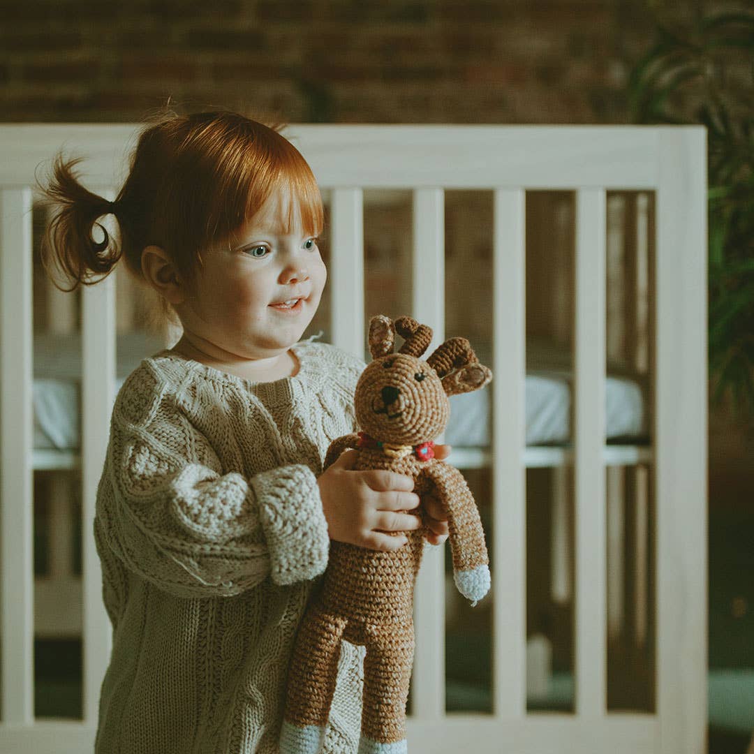 Woodland deer crocheted stuffed toy