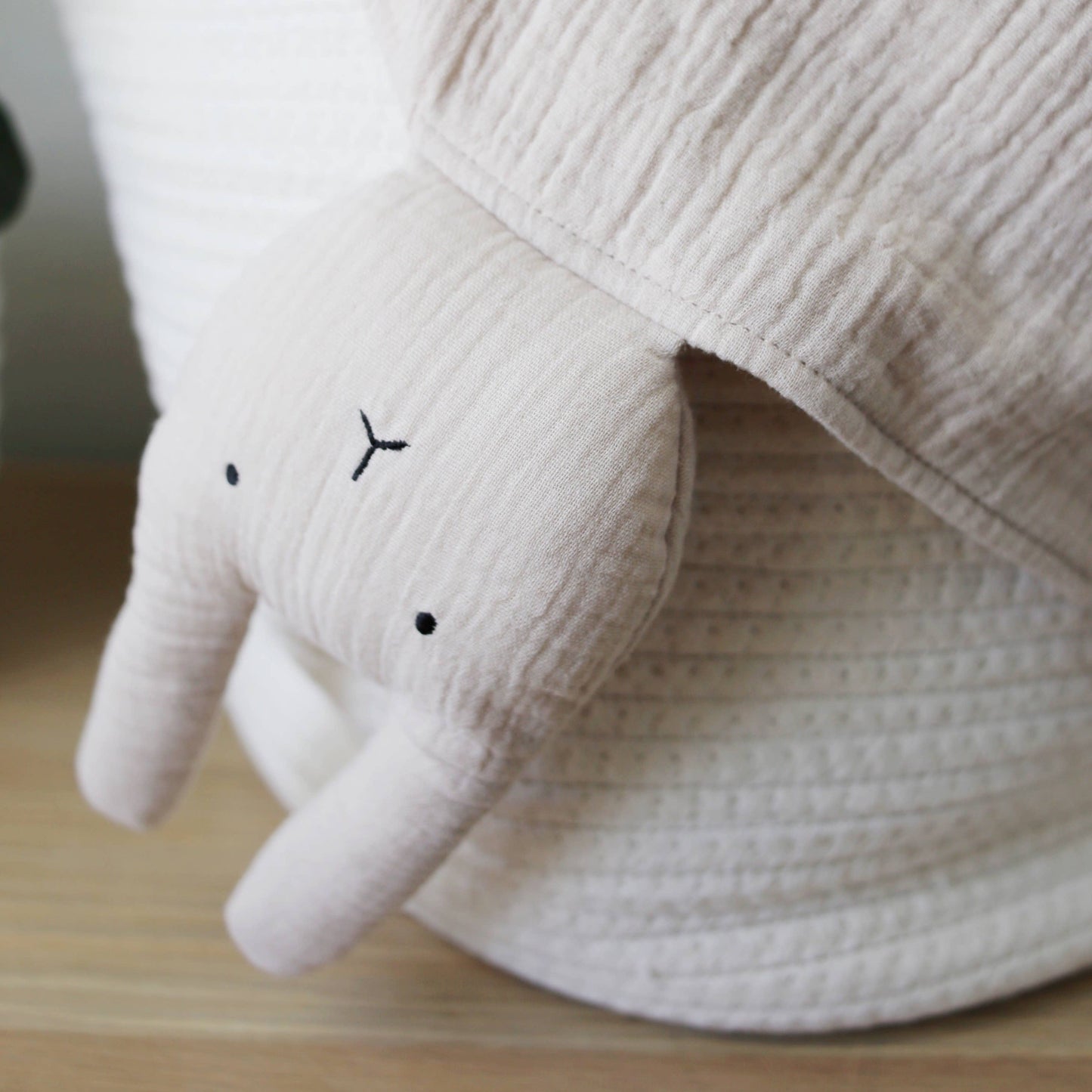 Natural Sand Bunny Lovey Blanket