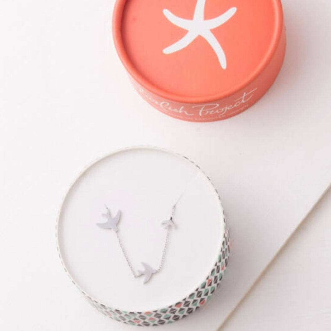 Sparrow Silver Necklace