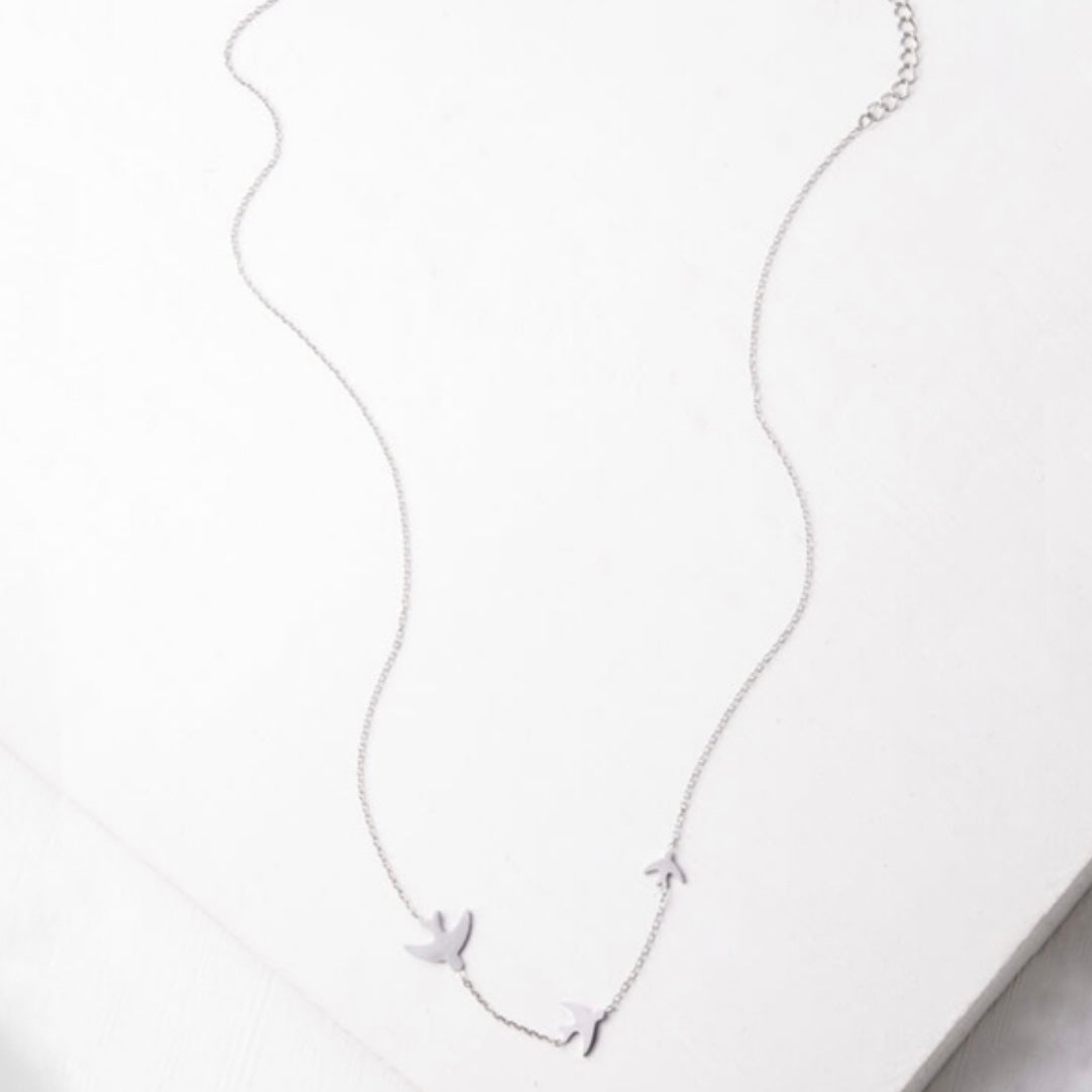 Sparrow Silver Necklace