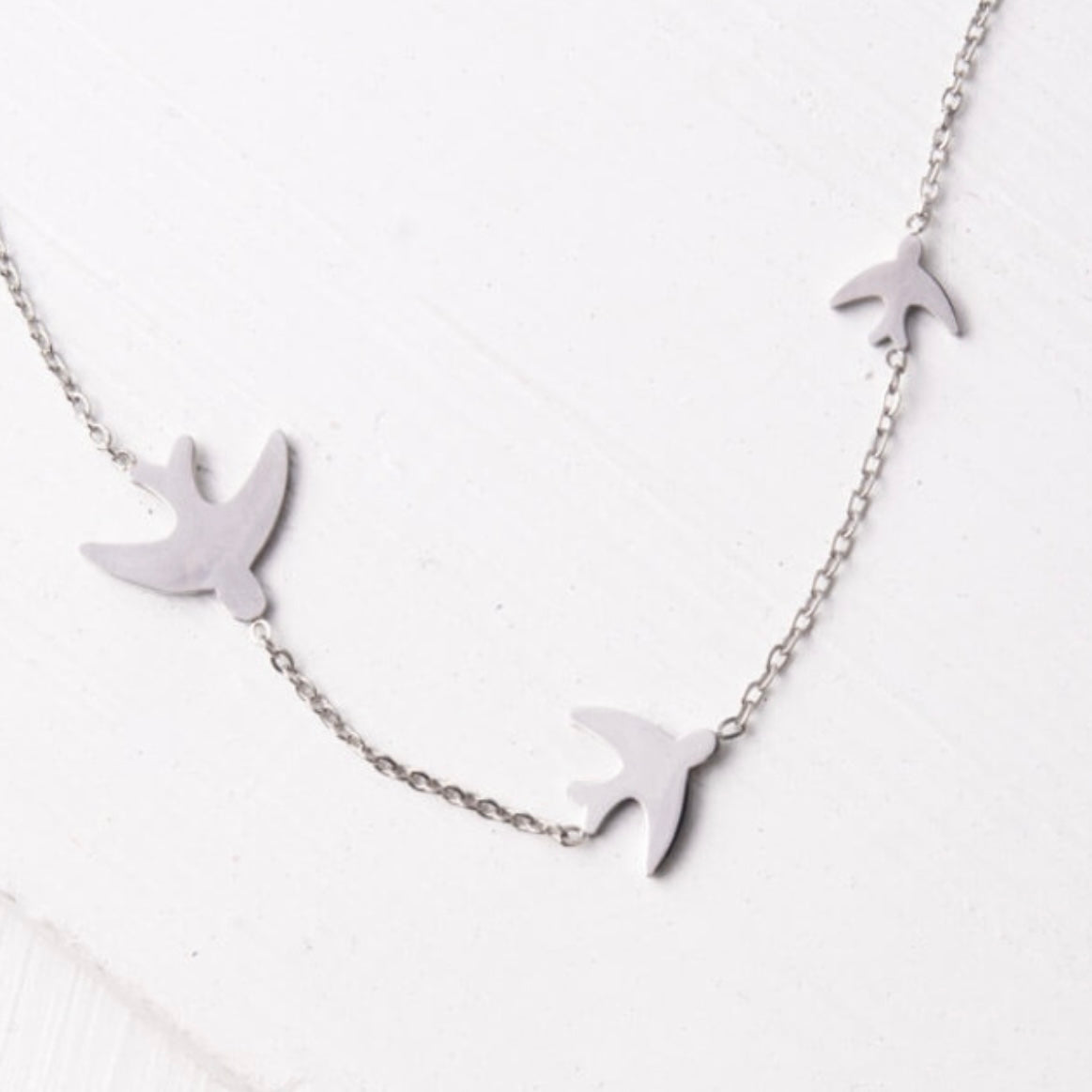 Sparrow Silver Necklace