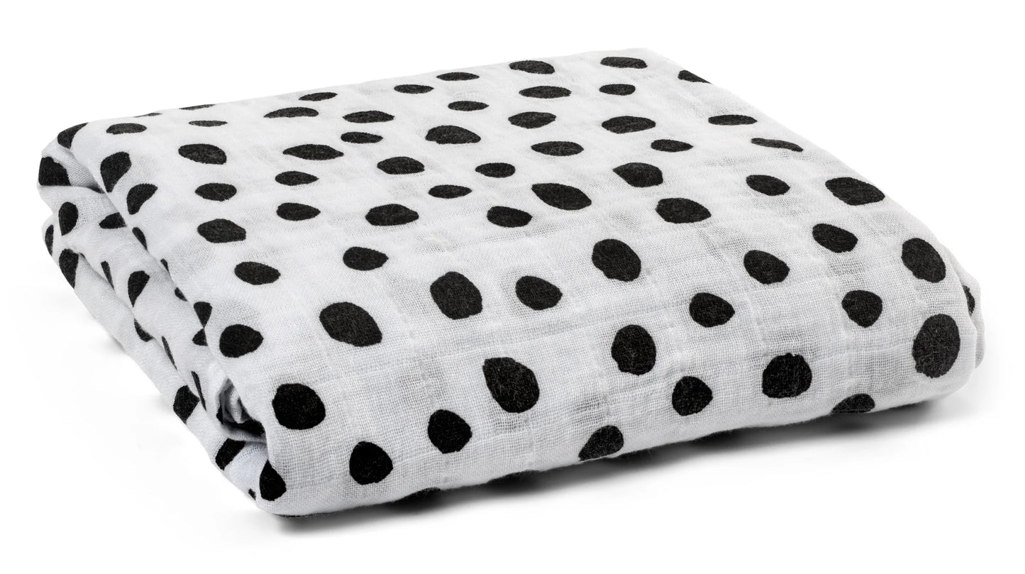 Organic Swaddle Blanket - Spots