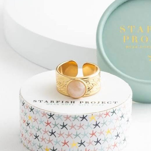 Loveable Rose Quartz Ring