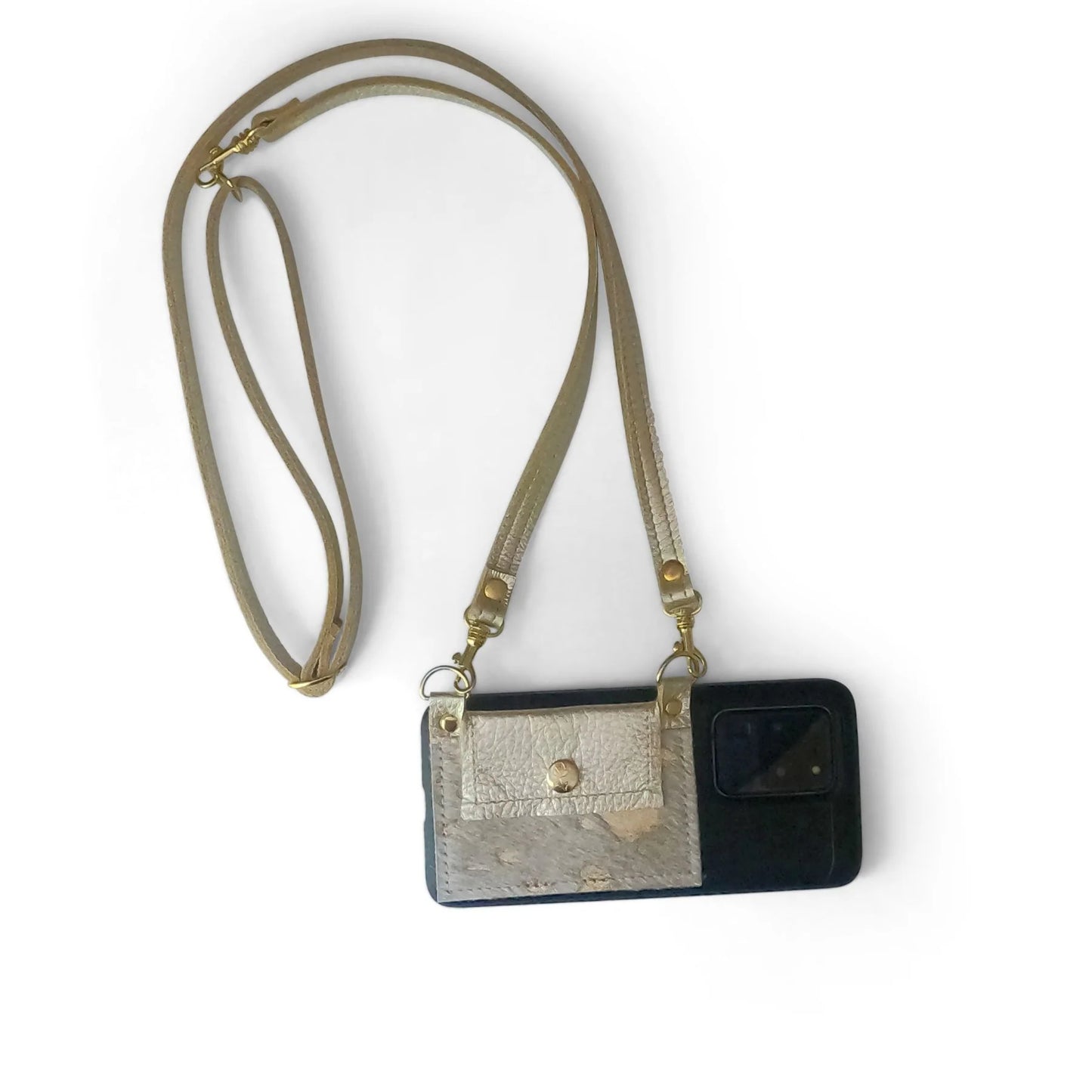 Eva Phone Wallet Crossbody - Gold