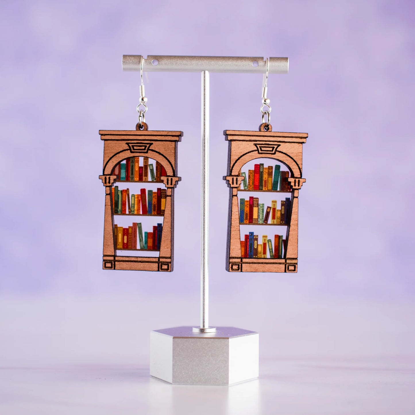 Book Case Dangle Earrings
