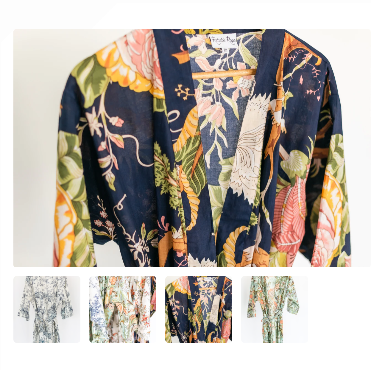 Block Print Cotton Robe