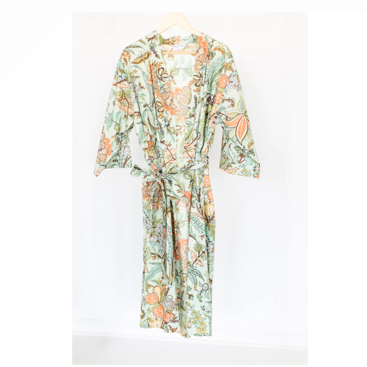 Block Print Cotton Robe