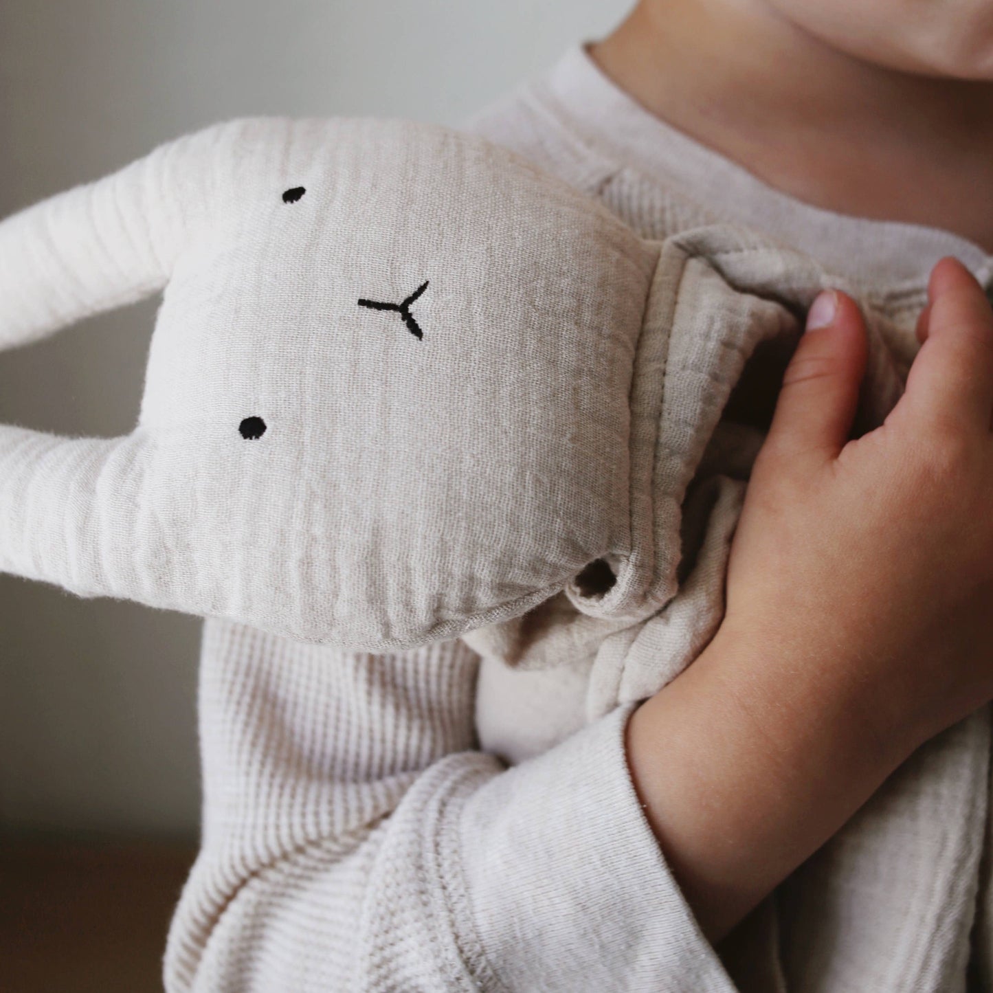 Natural Sand Bunny Lovey Blanket
