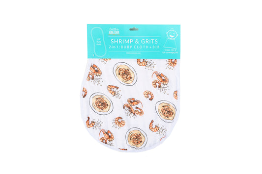 Shrimp 'n' Grits Burp/Bib Combo