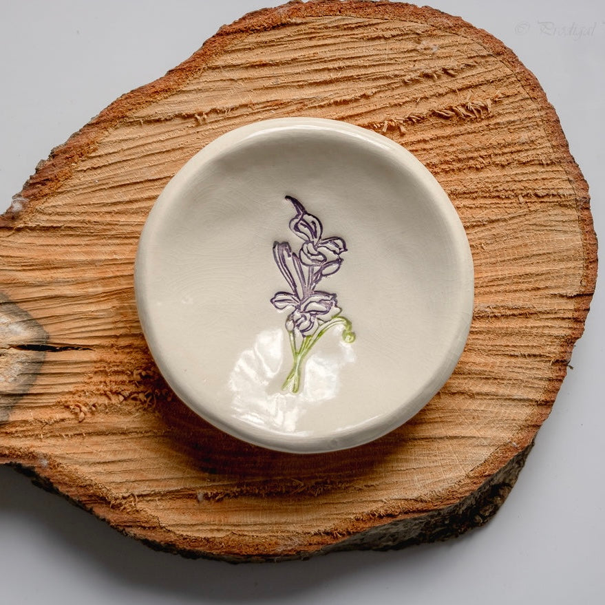 Birth Month Flower Ring Dish