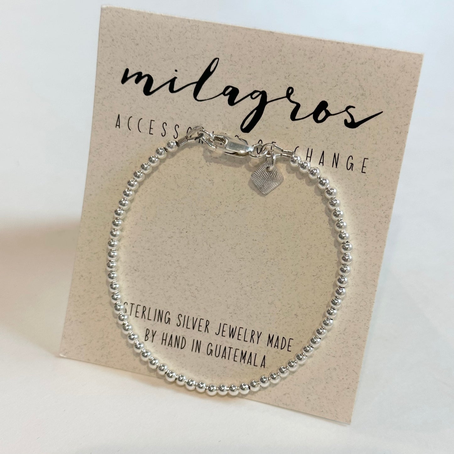 Niña Silver Beaded Bracelet