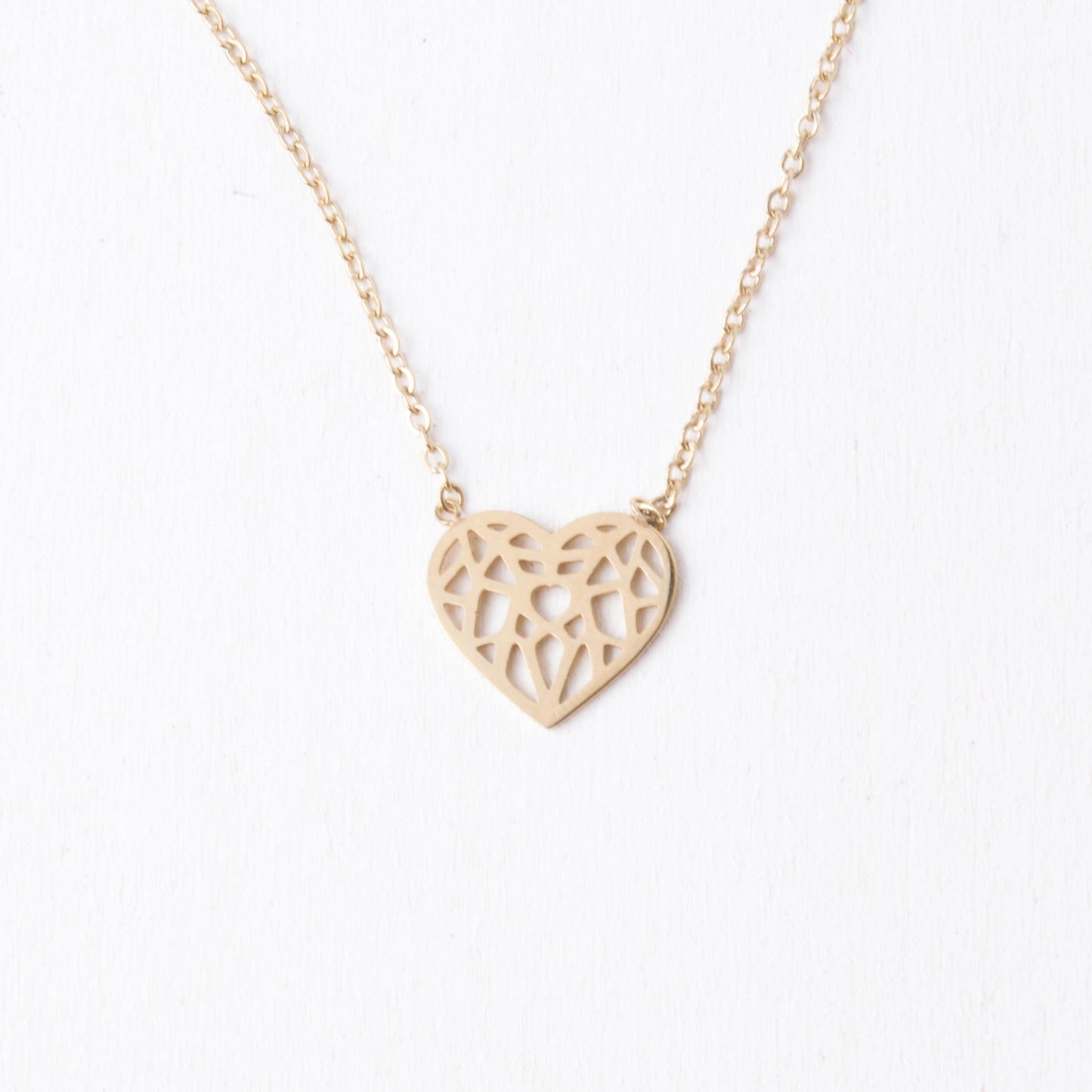 Ling Gold Heart Pendant Necklace