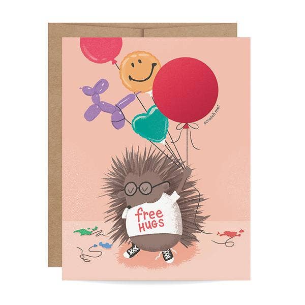 Porcupine Scratch-off Card