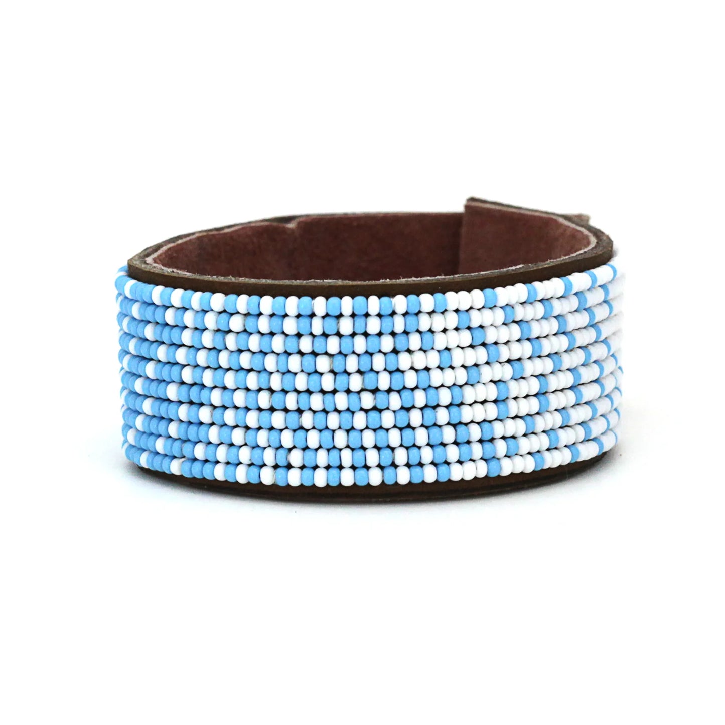 Medium Beaded Leather Cuff