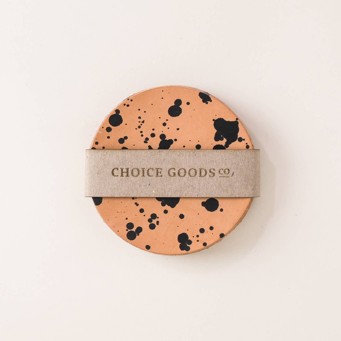 Natural Hide Leather Coasters