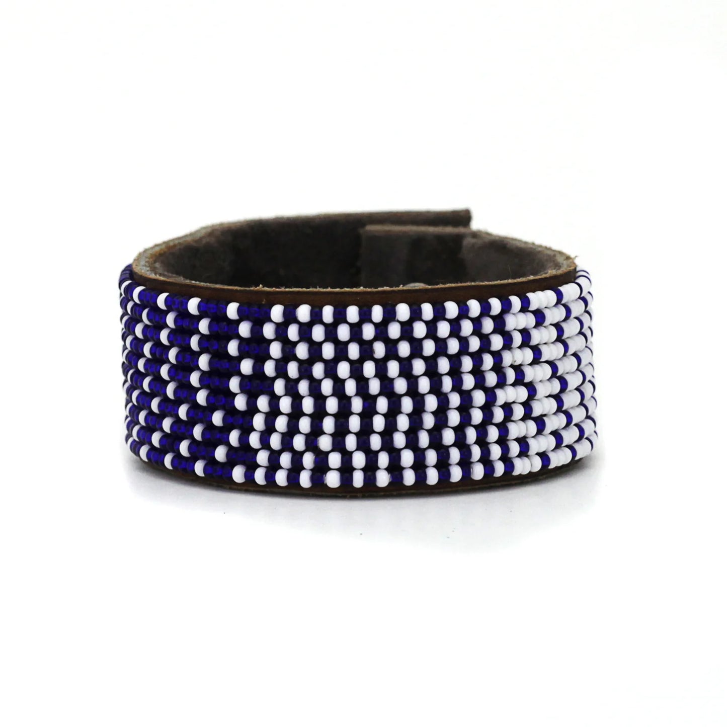Medium Beaded Leather Cuff