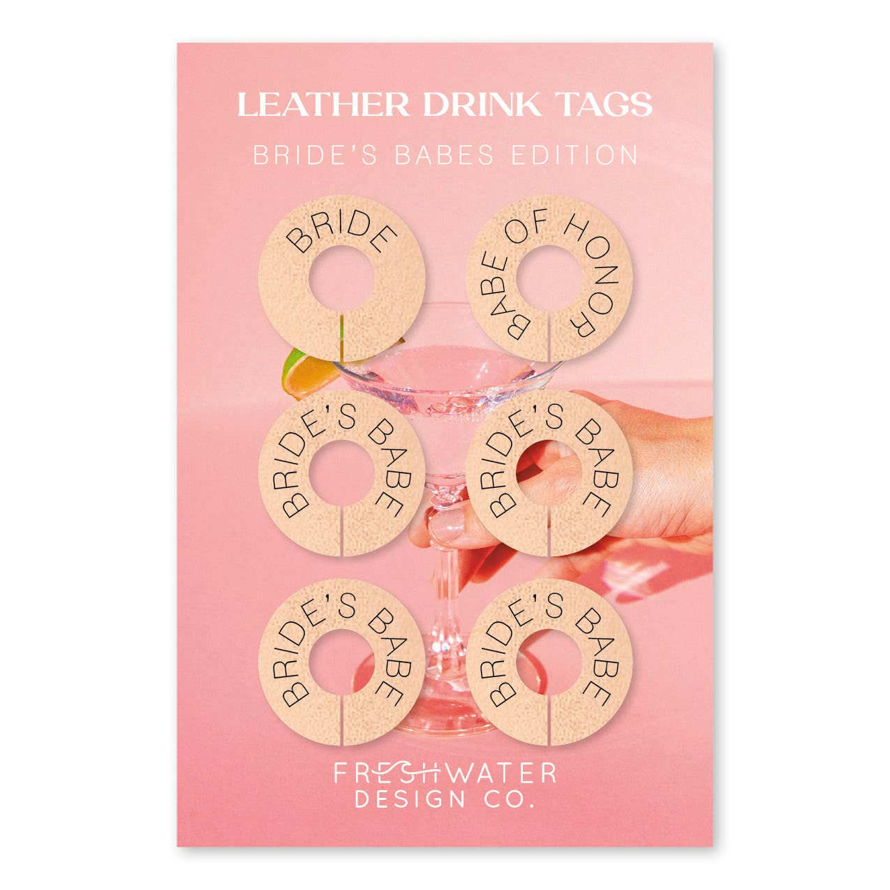 leather brides wine charms