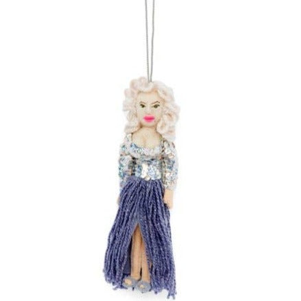 dolly parton felt ornament