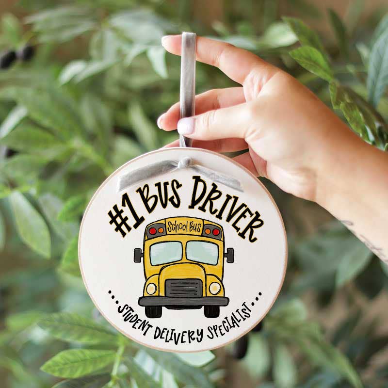 Bus Driver Christmas Ornament