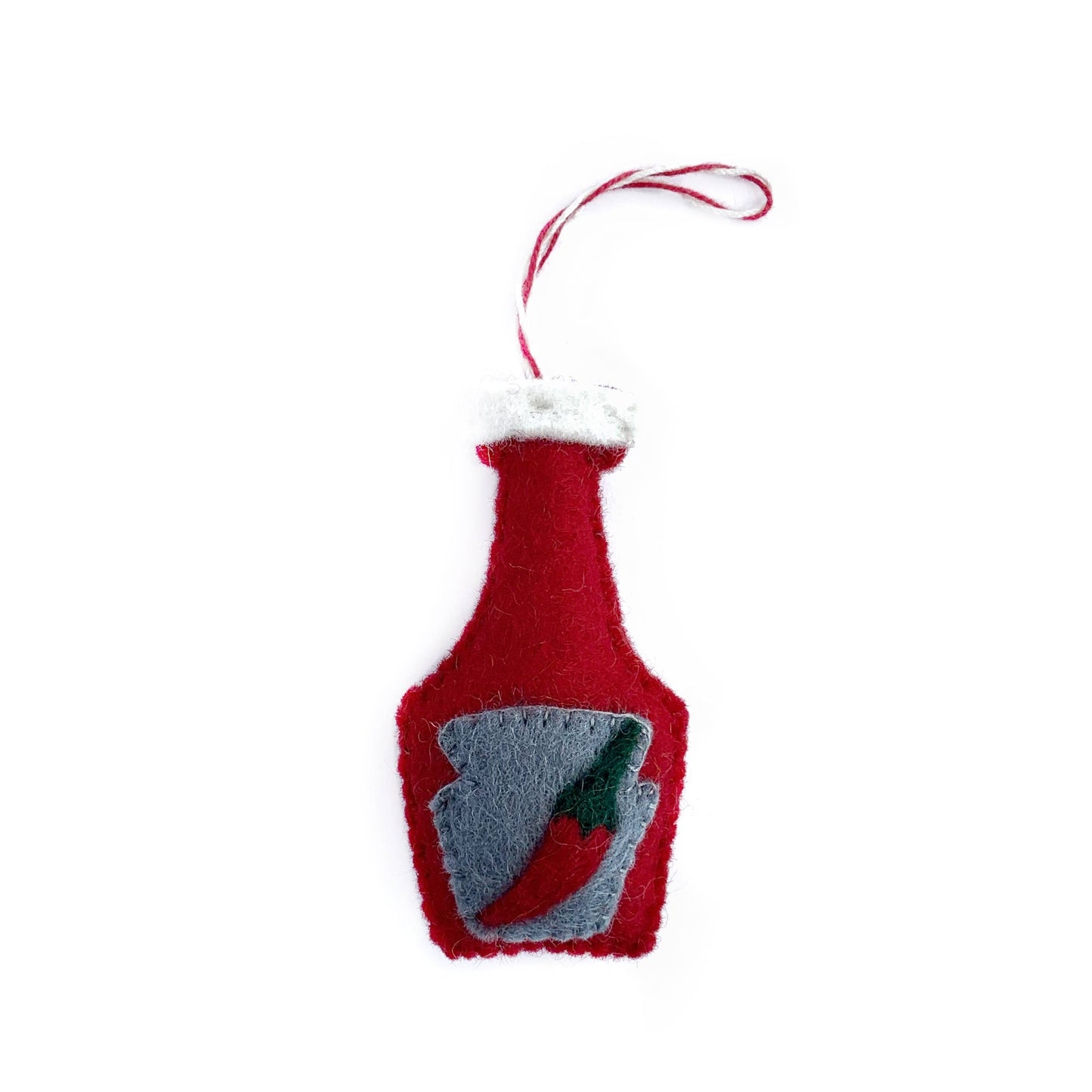 Hot Sauce Felt Wool Ornament