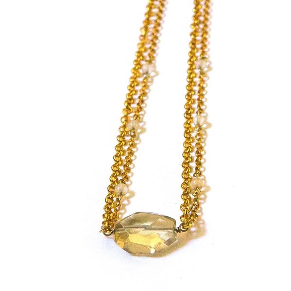 Citrine Stone Necklace