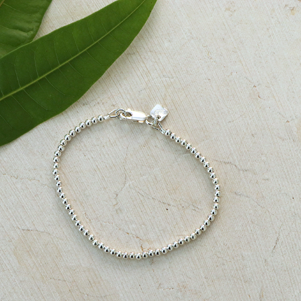 Niña Silver Beaded Bracelet