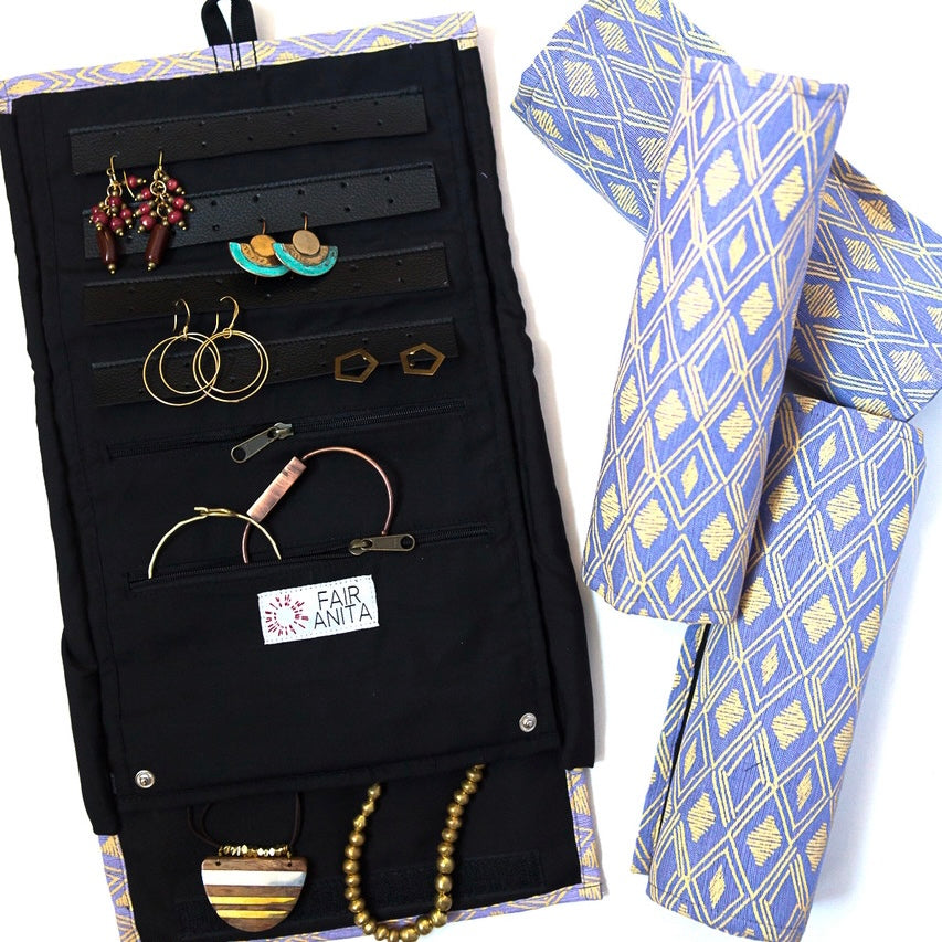 Wayfarer Jewelry Roll Travel Case