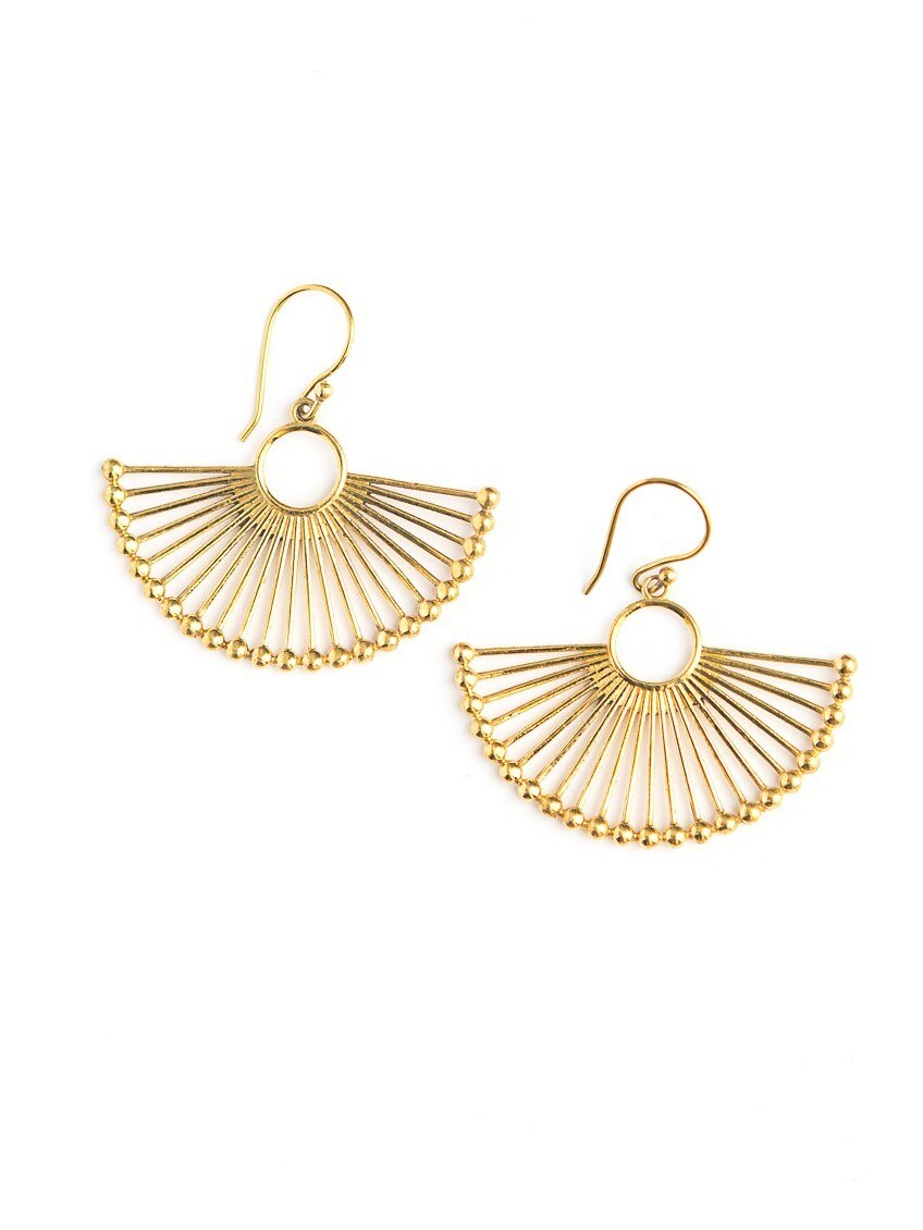 Palm Leaf Earrings
