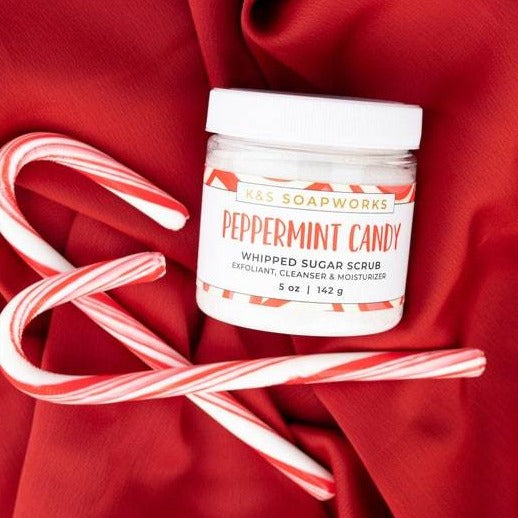 peppermint candy sugar scrub