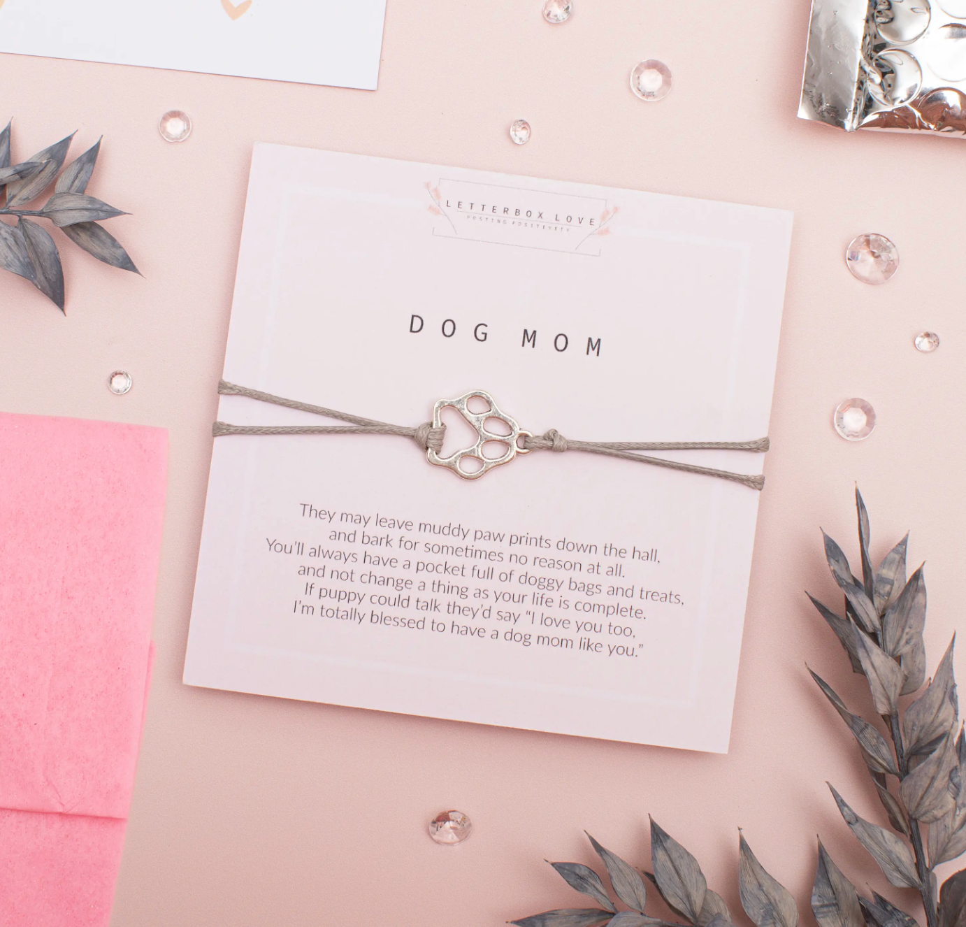 Dog Mom String Bracelet