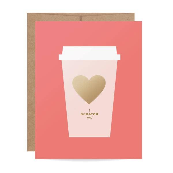Coffee scratch off card