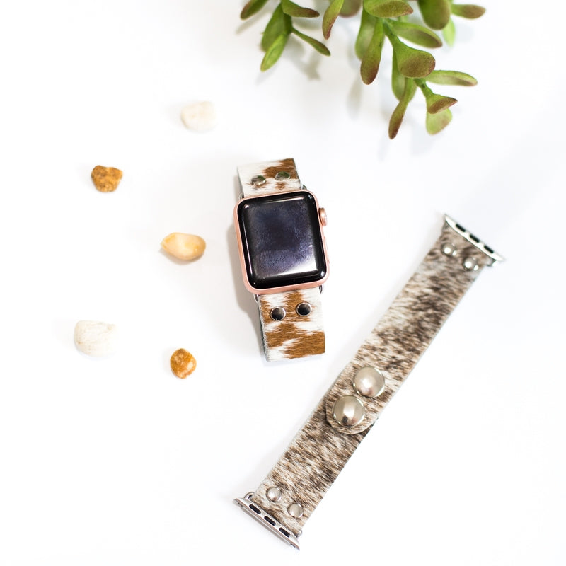 Animal Print Leather Apple Watch Band