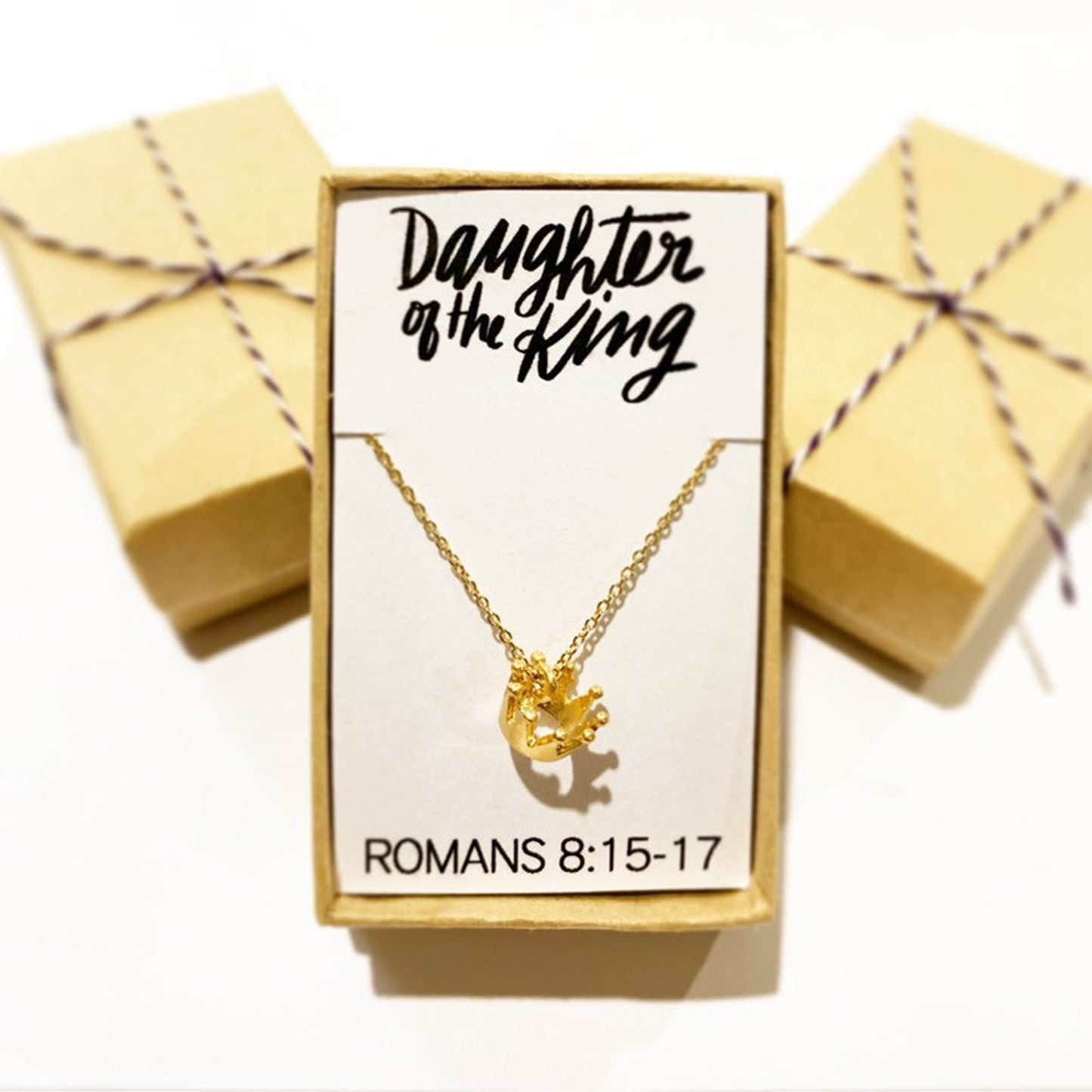 Daughter of the King bible necklace