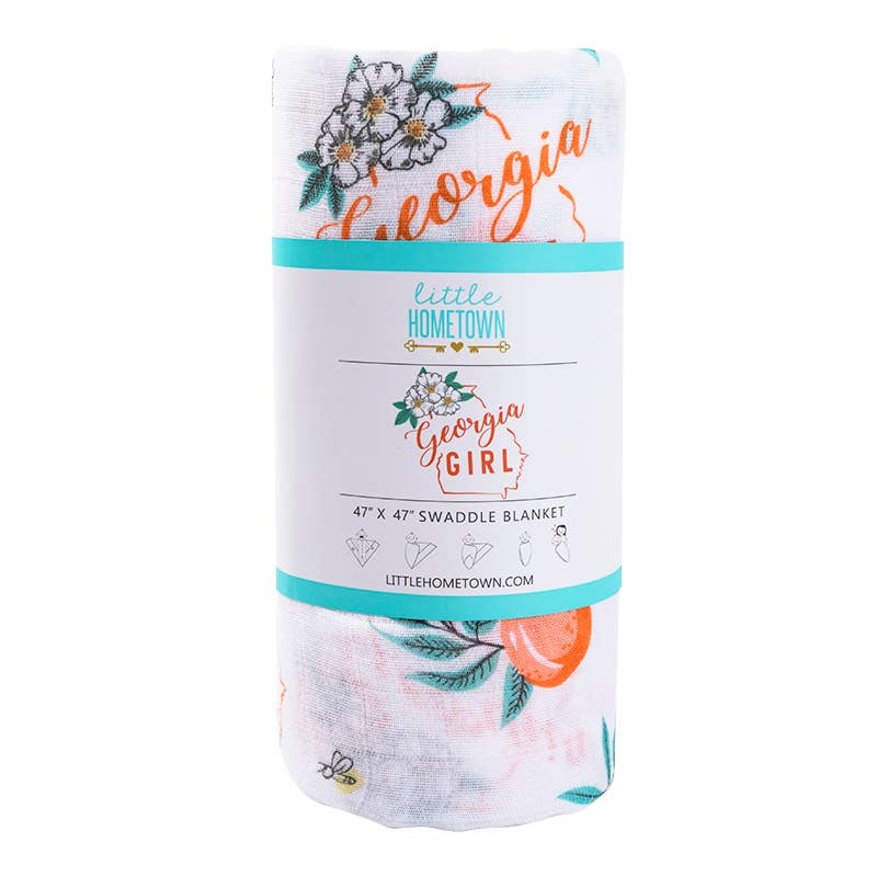 Georgia Girl Swaddle Blanket