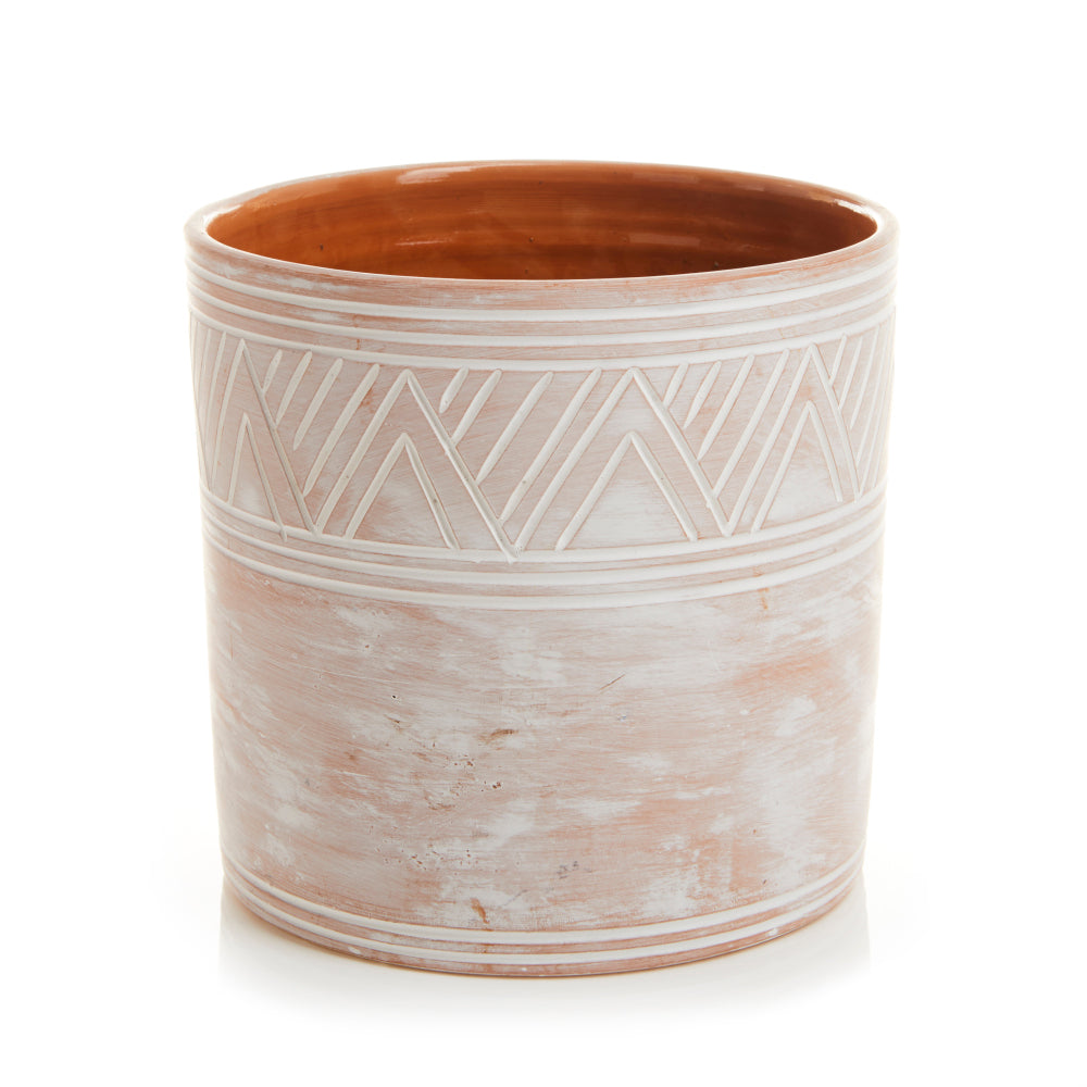 Etched Cylinder Planter