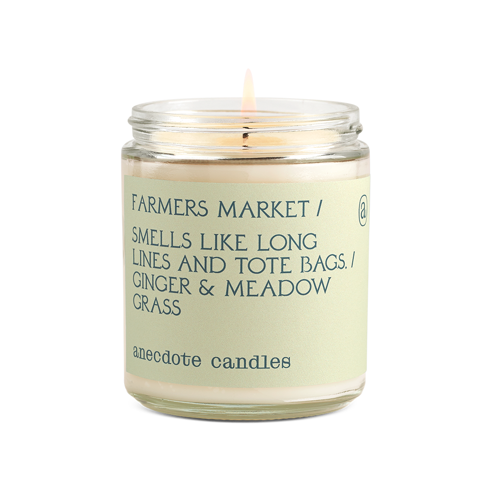 Farmers Market Candle -  Ginger & Meadow Grass