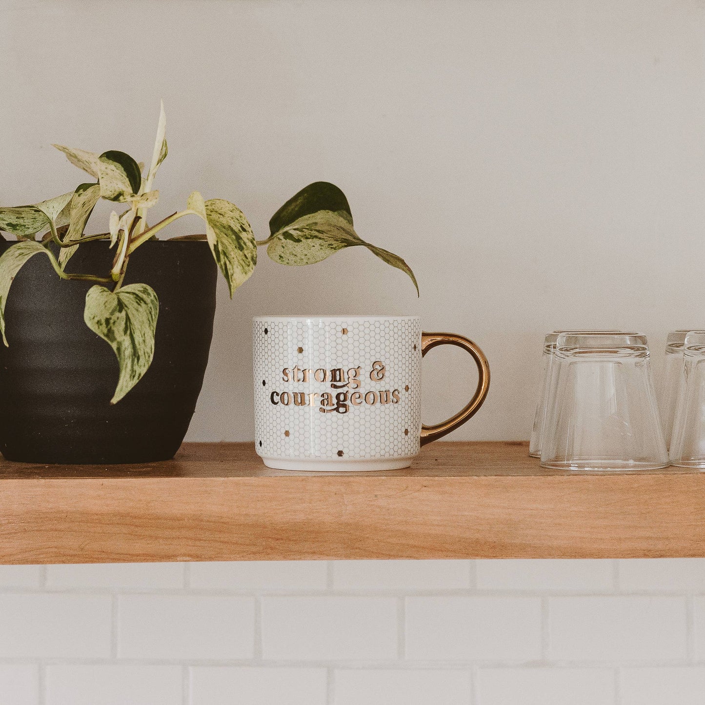 Strong and Courageous Coffee Mug