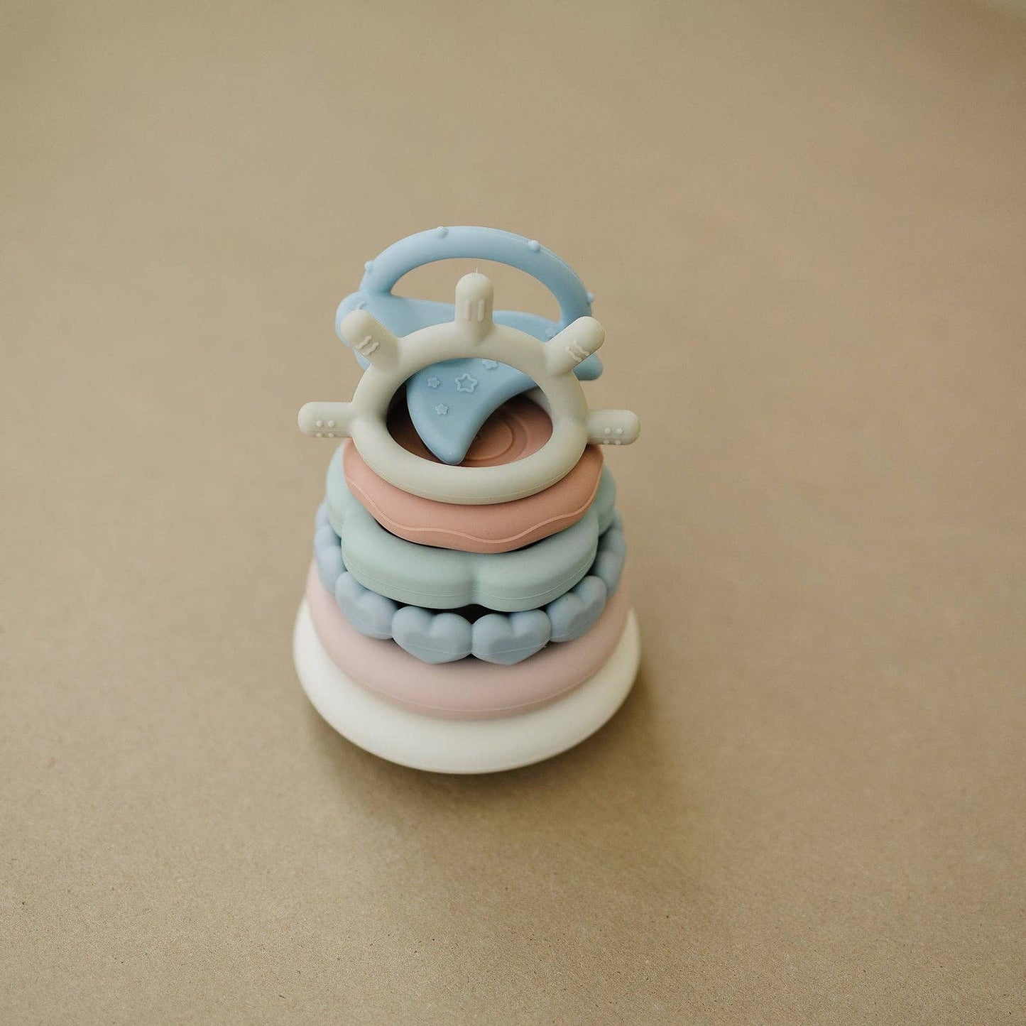 Silicone Classic Stacking Teething Ring Toy
