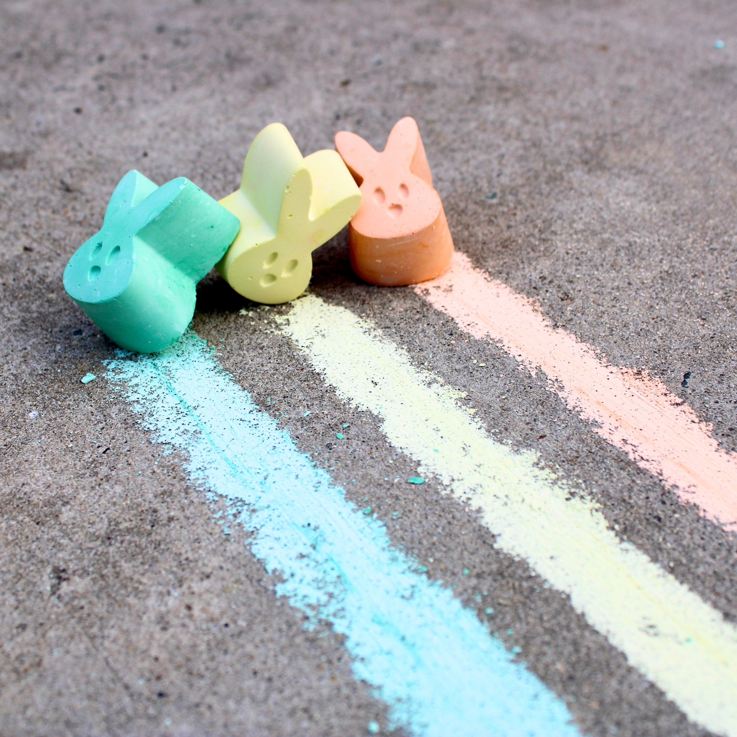 Assorted Bunny Handmade Sidewalk Chalk