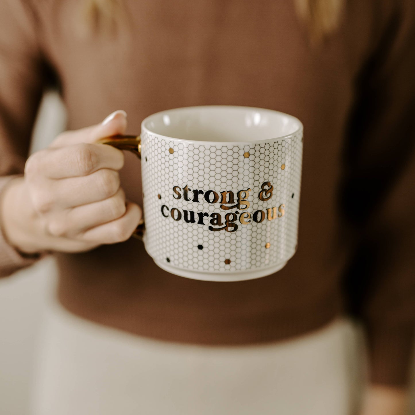 Strong and Courageous Coffee Mug