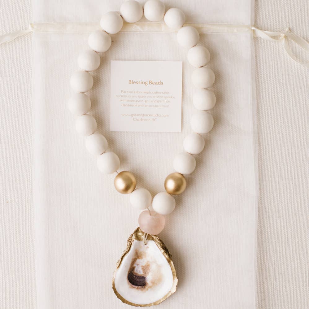 Oyster Shell Blessing Beads
