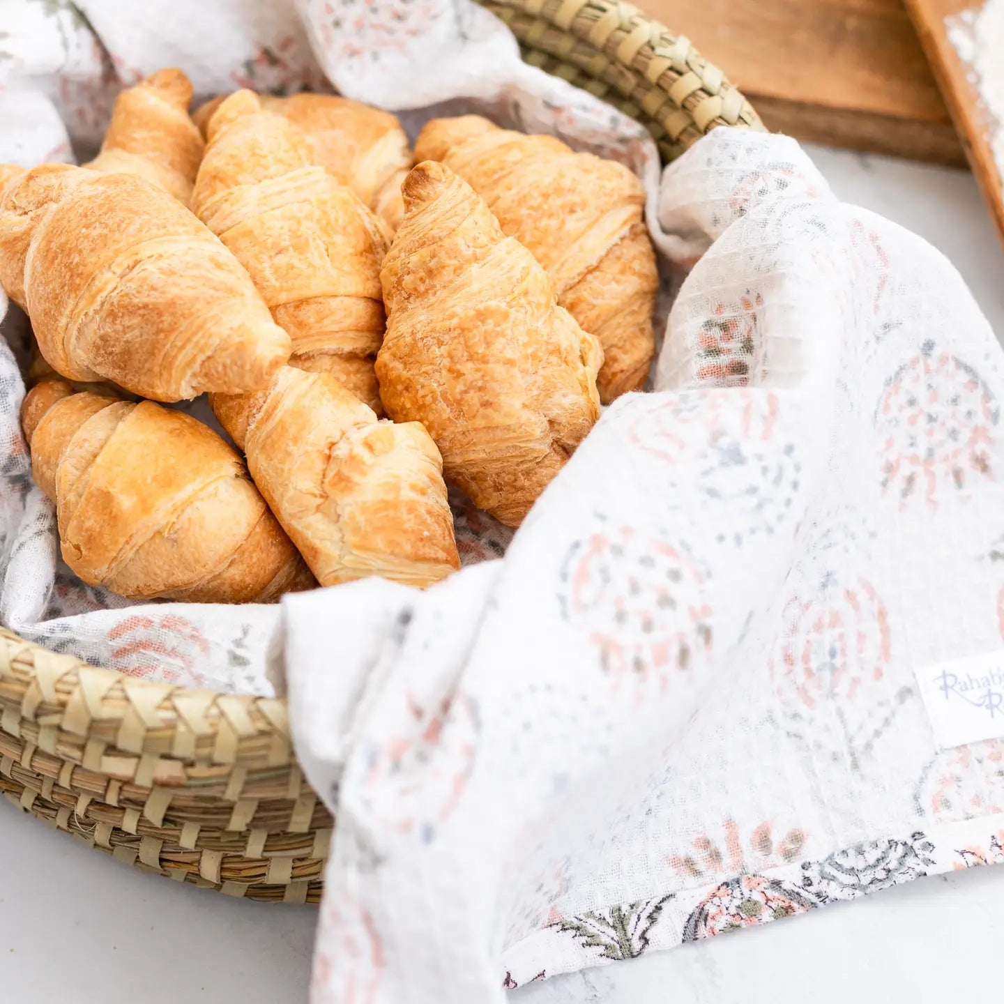 Woven Bread Warmer Basket Oval Shaped