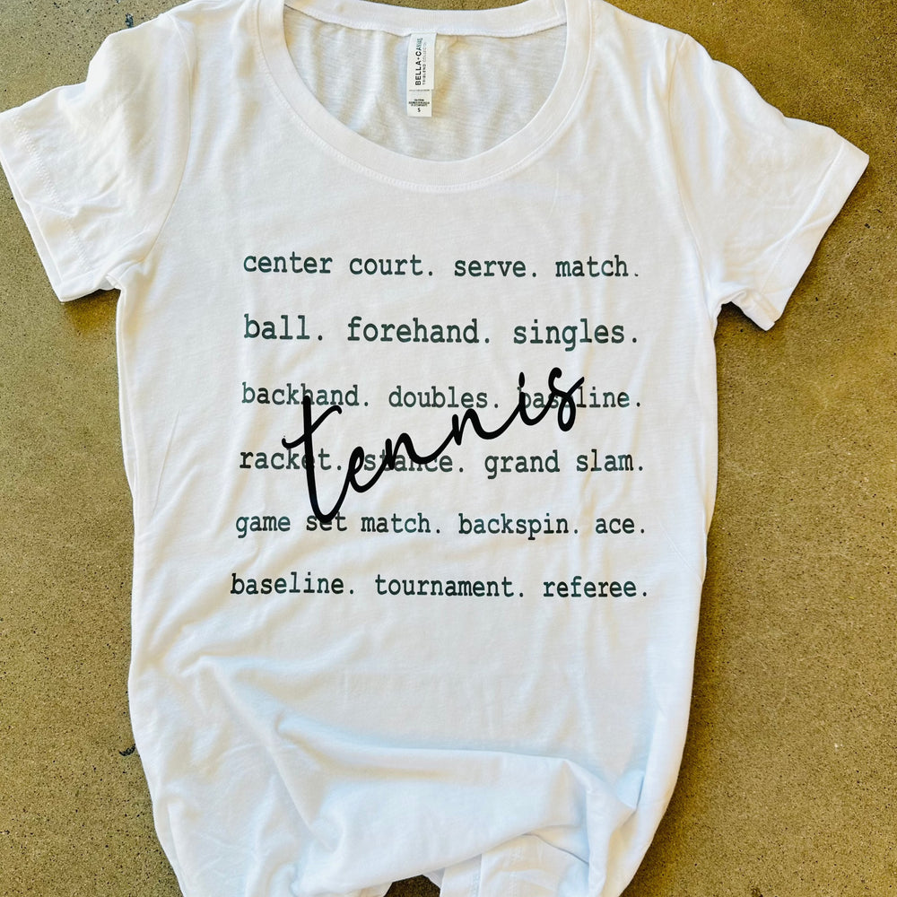 tennis vocab tee