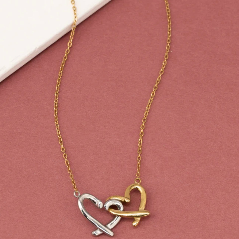 Joined Hearts Necklace