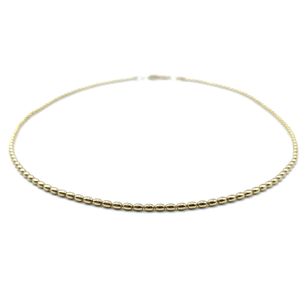 Gold Filled Oval Necklace