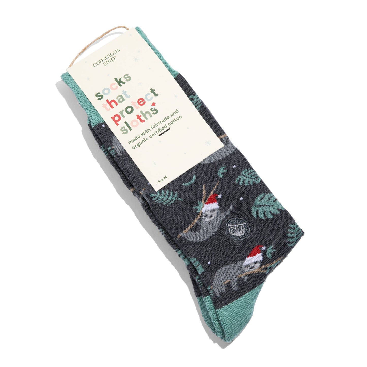 Holiday Socks that Protect Sloths: Small