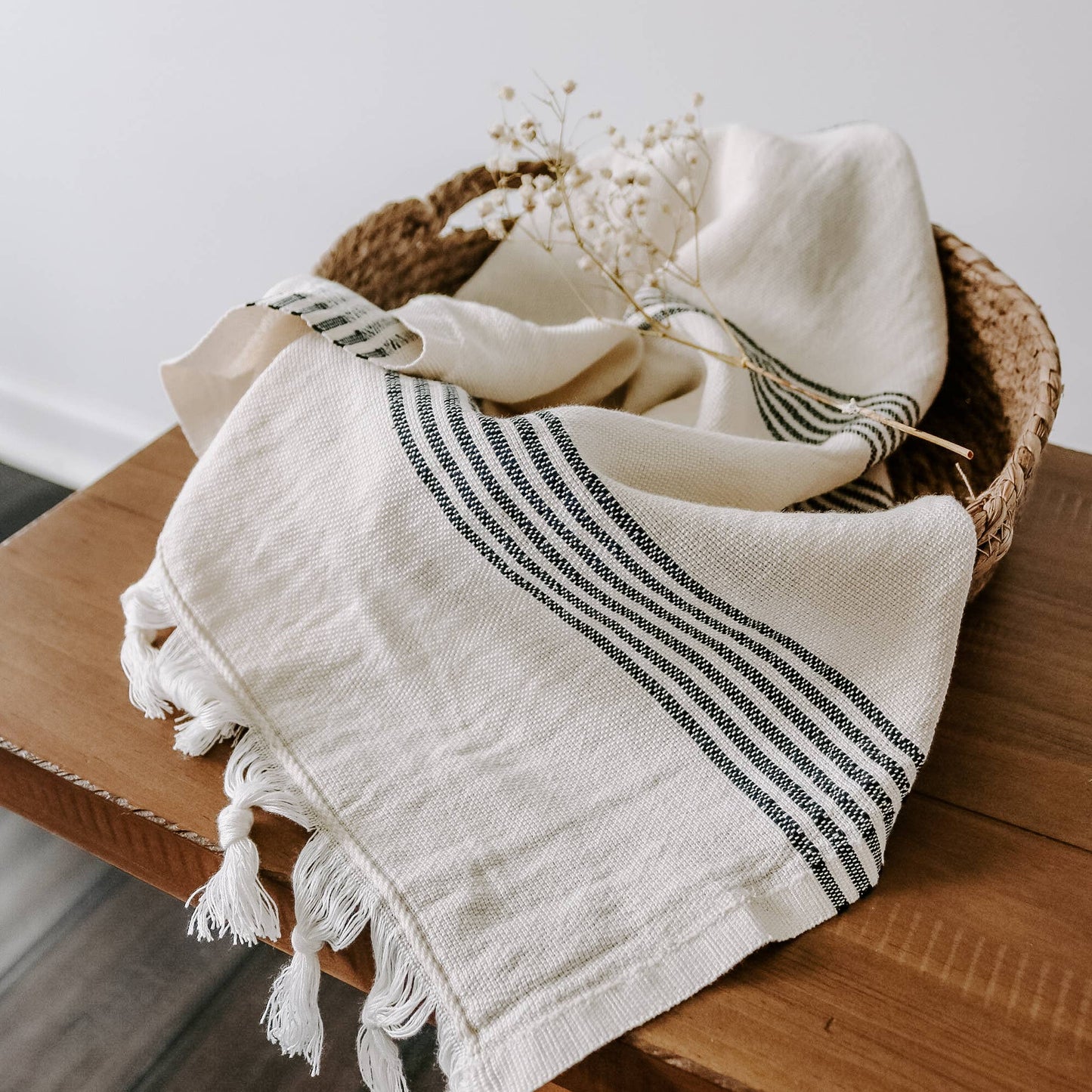 Turkish Cotton Towel Hand Towel- Multi Stripe